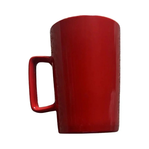 Starbucks 2021 Christmas Coffee Mug Cup Large 14 oz Red with Green Mermaid - Picture 2 of 4